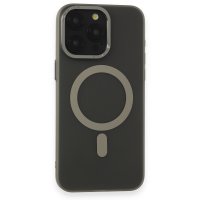 Newface iPhone 15 Pro Kılıf Lodos Magneticsafe Mat Kapak - Titan Gri