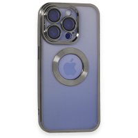 Newface iPhone 15 Pro Kılıf Slot Silikon - Titan Gri