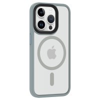 Newface iPhone 15 Pro Kılıf Trex Magneticsafe Kapak - Gri