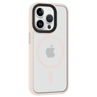 Newface iPhone 15 Pro Kılıf Trex Magneticsafe Kapak - Pudra