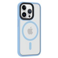 Newface iPhone 15 Pro Kılıf Trex Magneticsafe Kapak - Sierra Blue