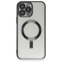 Newface iPhone 15 Pro Max Kılıf Kross Magneticsafe Kapak - Siyah