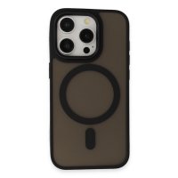 Newface iPhone 15 Pro Max Kılıf Oslo Magsafe Kapak - Siyah
