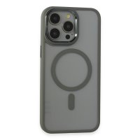 Newface iPhone 15 Pro Max Kılıf Room Magneticsafe Silikon - Gri