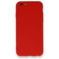 Newface iPhone 6 Kılıf Nano içi Kadife Silikon - Kırmızı