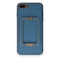Newface iPhone 7 Plus Kılıf Coco Elit Kapak - Mavi