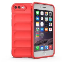 Newface iPhone 7 Plus Kılıf Optimum Silikon - Kırmızı