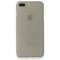 Newface iPhone 7 Plus Kılıf PP Ultra İnce Kapak - Gri