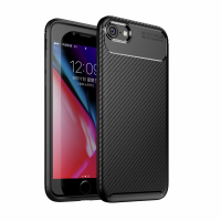 Newface iPhone 8 Kılıf Focus Karbon Silikon - Siyah