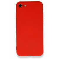 Newface iPhone 8 Kılıf Nano içi Kadife Silikon - Kırmızı