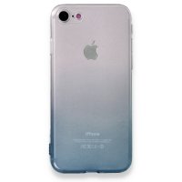 Newface iPhone SE 2020 Kılıf Lüx Çift Renkli Silikon - Siyah