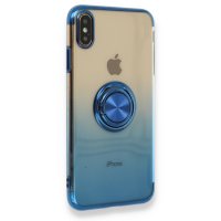 Newface iPhone XS Kılıf Marvel Yüzüklü Silikon - Mavi