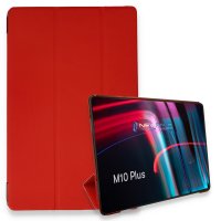 Newface Lenovo M10 FHD Plus X606F Kılıf Tablet Smart Kılıf - Kırmızı