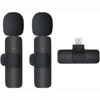 Newface N9 Type-C ve Lightning Double Mikrofon - Siyah