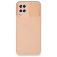 Newface Oppo A54 4G Kılıf Color Lens Silikon - Pudra