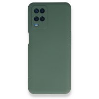 Newface Oppo A54 4G Kılıf Nano içi Kadife Silikon - Koyu Yeşil