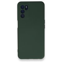 Newface Oppo A55 Kılıf Nano içi Kadife Silikon - Koyu Yeşil