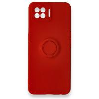 Newface Oppo A73 Kılıf Viktor Yüzüklü Silikon - Kırmızı