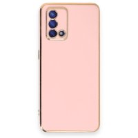 Newface Oppo A74 4G Kılıf Volet Silikon - Pembe