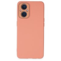 Newface Oppo Reno 7 Lİte Kılıf Lansman Glass Kapak - Pembe