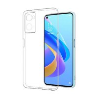 Newface Oppo A96 Kılıf Lüx Şeffaf Silikon