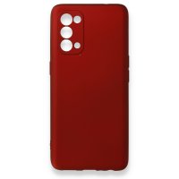 Newface Oppo Reno 5 Kılıf First Silikon - Bordo