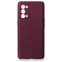 Newface Oppo Reno 5 Pro Kılıf First Silikon - Mürdüm