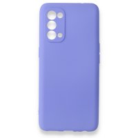 Newface Oppo Reno 5 Pro Kılıf First Silikon - Lila