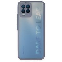 Newface Realme 8 Kılıf Montreal Silikon Kapak - Gri