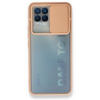 Newface Realme 8 Pro Kılıf Palm Buzlu Kamera Sürgülü Silikon - Pembe