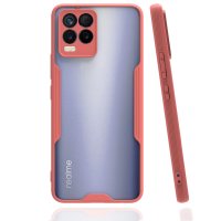 Newface Realme 8 Pro Kılıf Platin Silikon - Pembe