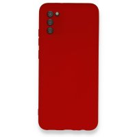 Newface Samsung Galaxy A02S Kılıf Nano içi Kadife Silikon - Kırmızı