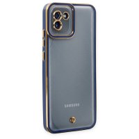 Newface Samsung Galaxy A03 Kılıf Liva Lens Silikon - Mavi