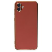 Newface Samsung Galaxy A04E Kılıf Volet Silikon - Kırmızı