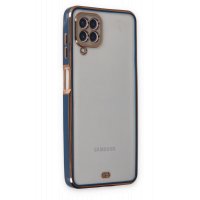 Newface Samsung Galaxy M32 Kılıf Liva Silikon - Mavi