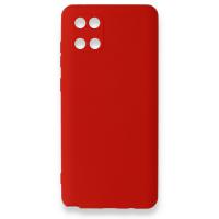 Newface Samsung Galaxy A81 / Note 10 Lite Kılıf Nano içi Kadife Silikon - Kırmızı