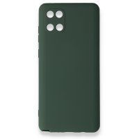 Newface Samsung Galaxy A81 / Note 10 Lite Kılıf Nano içi Kadife Silikon - Koyu Yeşil