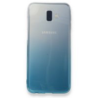 Newface Samsung Galaxy J6 Plus Kılıf Lüx Çift Renkli Silikon - Turkuaz