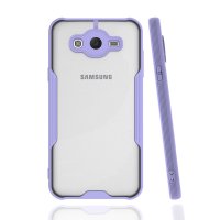 Newface Samsung Galaxy J7 Kılıf Platin Silikon - Lila