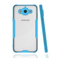 Newface Samsung Galaxy J7 Kılıf Platin Silikon - Mavi