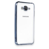 Newface Samsung Galaxy J7 Kılıf Razer Lensli Silikon - Açık Mavi