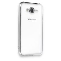 Newface Samsung Galaxy J7 Kılıf Razer Lensli Silikon - Gümüş