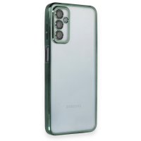 Newface Samsung Galaxy M23 Kılıf Razer Lensli Silikon - Yeşil