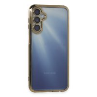 Newface Samsung Galaxy M34 5G Kılıf Razer Lensli Silikon - Gold