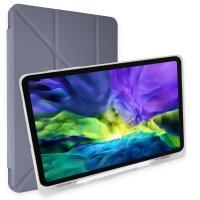 Newface iPad 9.7 (2018) Kılıf Kalemlikli Mars Tablet Kılıfı - Lila