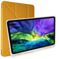 Newface iPad 10.2 (8.nesil) Kılıf Kalemlikli Mars Tablet Kılıfı - Sarı
