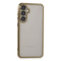 Newface Samsung Galaxy S23 FE Kılıf Razer Lensli Silikon - Gold