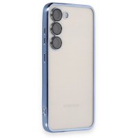 Newface Samsung Galaxy S23 Plus Kılıf Razer Lensli Silikon - Açık Mavi