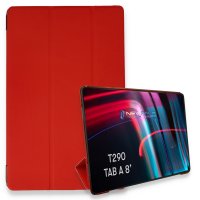 Newface Samsung Galaxy T290 Tab A 8 Kılıf Tablet Smart Kılıf - Kırmızı