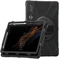 Newface Samsung Galaxy X900 Tab S8 Ultra 14.6 Kılıf Amazing Tablet Kapak - Siyah